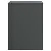 vidaXL Bedside Cabinet High Gloss Grey 40x30x40 cm Engineered Wood