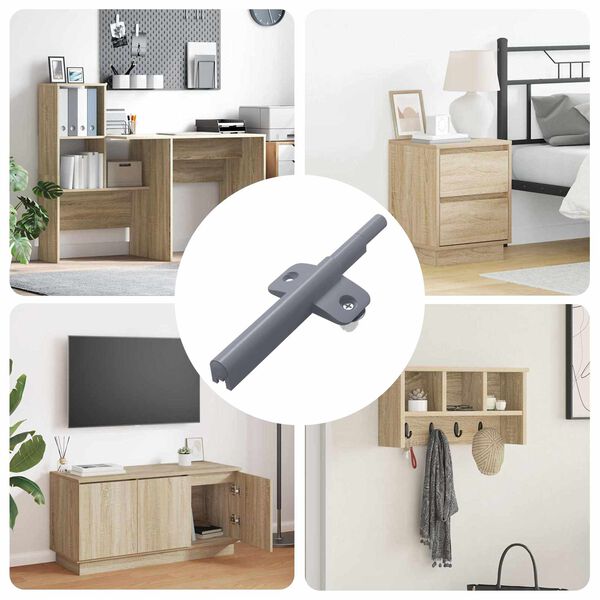 vidaXL Soft Close Damper 12 pcs Grey 125 x 47 x 15 mm PP