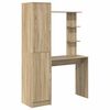 vidaXL Desk 2 pcs Sonoma Oak