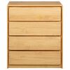 vidaXL Drawer Cabinet SAUDA Oak 76.5x39x91 cm Solid Wood Pine