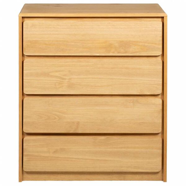 vidaXL Drawer Cabinet SAUDA Oak 76.5x39x91 cm Solid Wood Pine