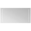 vidaXL LED Bathroom Mirror Transparent 40 x 20 cm Tempered Glass