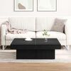 vidaXL Coffee Table Black Oak 90 x 90 x 28 cm Engineered Wood