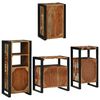 vidaXL Bathroom Furniture Set 4 pcs Multicolour Solid Reclaimed Wood