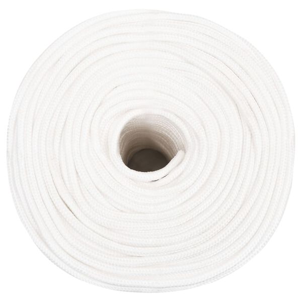 vidaXL Boat Rope Full White 8 mm 25 m Polypropylene