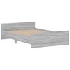 vidaXL Bed Frame without Mattress Grey Sonoma 120x190 cm Small Double