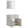 vidaXL 2 Piece Bathroom Furniture Set Concrete Grey Engineered Wood