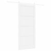 vidaXL Sliding Door ORKDAL White 93 x 211 cm Solid Pine Wood