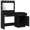 vidaXL Dressing Table 2 pcs Black 40 x 41 x 75 cm Engineered wood