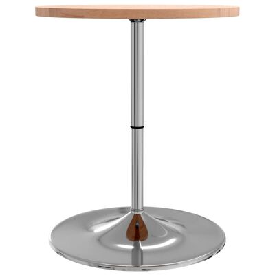 vidaXL Bar Table Ø60x90.5 cm Solid Wood Beech