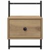 vidaXL Bedside Cabinet Artisan Oak 35 x 30 x 51 cm Engineered Wood