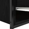 vidaXL Basin Cabinet with Drawers Black Oak 90x34.5x60 cm