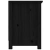 vidaXL TV Cabinet Black 103x36,5x52 cm Solid Wood Pine