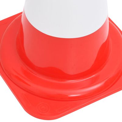 vidaXL Reflective Traffic Cones 20 pcs Red and White 50 cm
