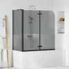 vidaXL Shower Enclosure Manual Black 120 x 68 x 130 cm
