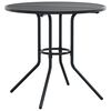 vidaXL Patio Table Round Anthracite &Oslash;80x72.5 cm Powder-coated Steel