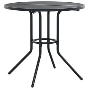 vidaXL Patio Table Round Anthracite &Oslash;80x72.5 cm Powder-coated Steel