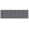 vidaXL Self-adhesive Stair Mats Striped 15 pcs Grey 65 x 21 x 4 cm