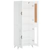 vidaXL Highboard White 69.5x34x180 cm Engineered Wood