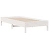 vidaXL Bookcase Bed without Mattress White 75x190 cm Small Single Solid Wood Pine