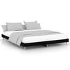 vidaXL Bed Frame without Mattress Black 180x200 cm Super King Engineered Wood