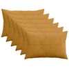 vidaXL Cushion Cover 6 pcs ALMELO Yellow 50 x 80 cm Corduroy