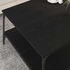 vidaXL Coffee Table Black oak 80 x 80 x 40 cm Engineered Wood