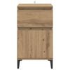 vidaXL Bedside Cabinet with Drawer 2 pcs Artisan Oak 40 x 35 x 70 cm