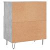 vidaXL Sideboards 2 pcs Concrete Grey Engineered Wood