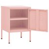 vidaXL Nightstands 2 pcs Pink 35x35x51 cm Steel
