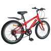vidaXL Kids Bike 24'' 6-Speed for 8-12 Years Old Red