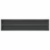 vidaXL Wall Shelves 2 pcs 100x23.5 cm Black Stainless Steel