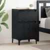 vidaXL Bedside Cabinet 2 pcs Black Oak 40 x 35 x 70 cm Engineered Wood
