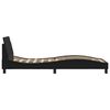 vidaXL Bed Frame "Dover" Black 90x190 cm Single Faux Leather