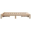 vidaXL Bed Frame without Mattress 120x190 cm Small Double Solid Wood Pine