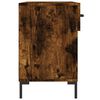 vidaXL Shoe Bench Smoked Oak 102x35x55 cm Engineered Wood