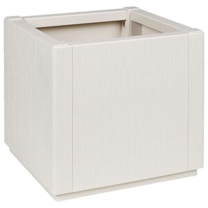 vidaXL Flower Box White 36 x 36 x 35 cm Plastic
