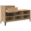 vidaXL Shoe Cabinet Artisan oak 102 x 36 x 60 cm Engineered wood