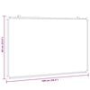 vidaXL Magnetic Whiteboard 100x60x1.7 cm Aluminium