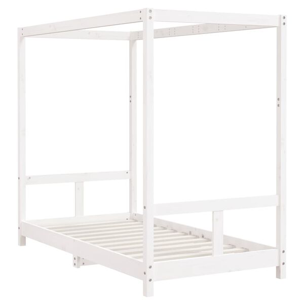 vidaXL Kids Bed Frame White 80x160 cm Solid Wood Pine
