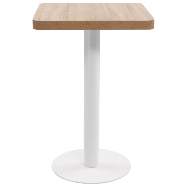 vidaXL Bistro Table Light Brown 50x50 cm MDF