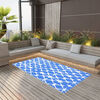 vidaXL Outdoor Carpet ARAKIL Blue and White 80x150 cm PP