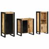 vidaXL Bathroom Furniture Set with Shelf 3 pcs Brown Solid Mango Wood