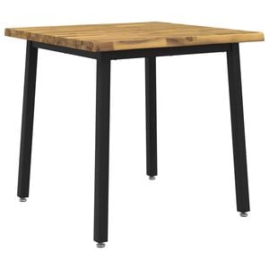 vidaXL Live Edge Dining Table 60 x 55 x 75 cm Solid Acacia Wood