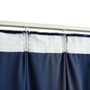 vidaXL Blackout Curtains 2 pcs with Hooks Velvet Dark Blue 140x245 cm