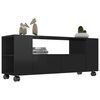 vidaXL TV Cabinet High Gloss Black 120x35x48 cm Engineered Wood