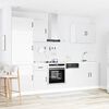vidaXL 7 Piece Kitchen Cabinet Set Kalmar High Gloss White Engineered Wood
