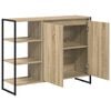 vidaXL Side Cabinet Sonoma 96.5 x 30 x 75 cm Engineered Wood