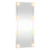 vidaXL Wall Mirror with LED Lights 40x80 cm Glass Rectangle