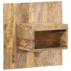 vidaXL Bedside Cabinet 50x27x50 cm Solid Rough Wood Mango